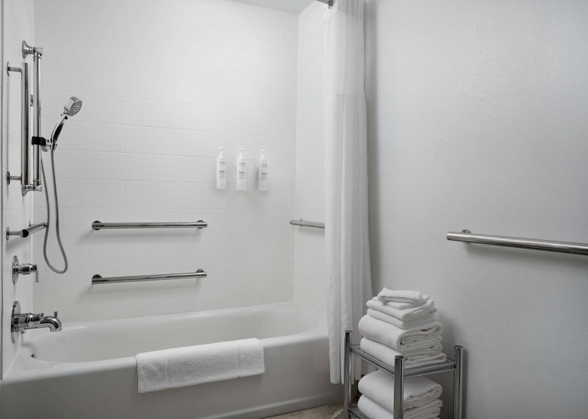 Double Room Two Double Beds Bath Tub Hearing Accessible or Non-Smoking